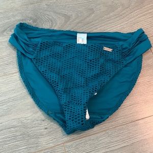 Blue green bathing suit bottom